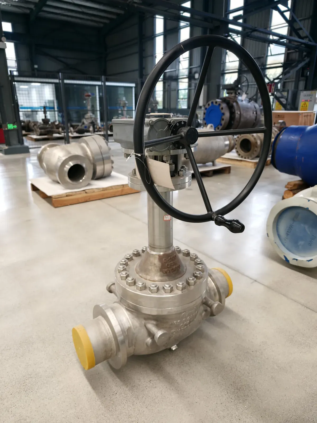 Flexible wedge cryogenic gate valve with extended bonnet