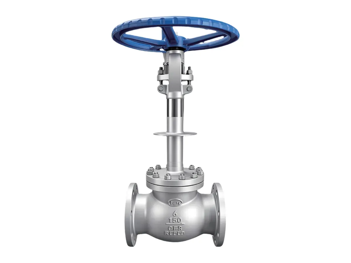 Cryogenic Globe Valve — Conical Metal-to-Metal Seat — detail view
